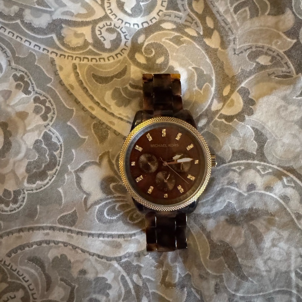 Women’s Michael Kors tortoise watch